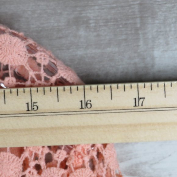 Forever 21* Women's Long Sleeve Crew Neck Crochet Open-Knit Pullover Sweater~ M - Picture 8 of 11